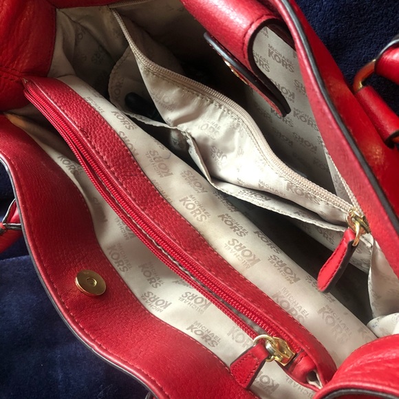 Mk red leather bag - Picture 6 of 10